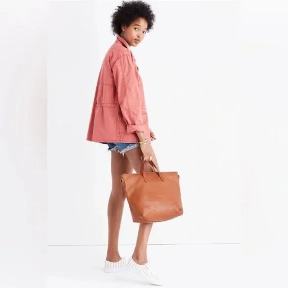 Madewell Leather Transport Carryall Tote | NWT | Large | Brown - Picture 5 of 7